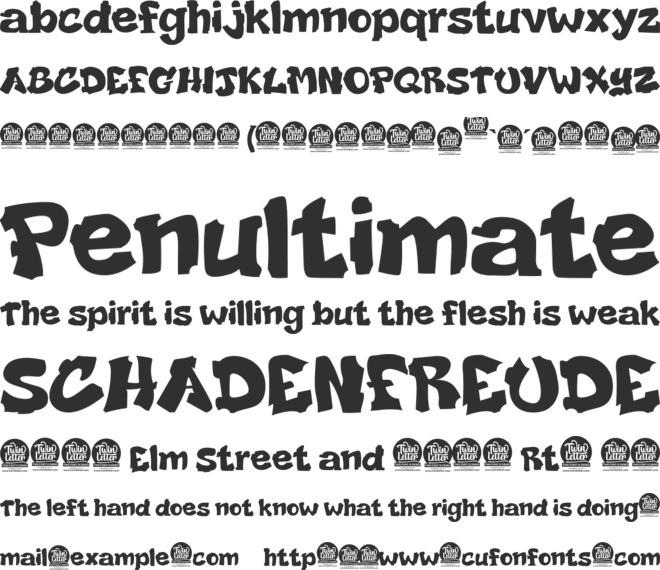 RUDAL font preview