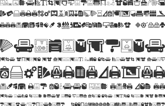 Printing font preview