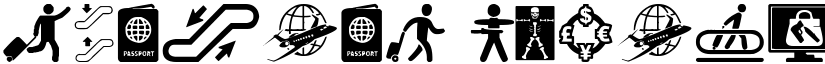 Airport Icons Regular font