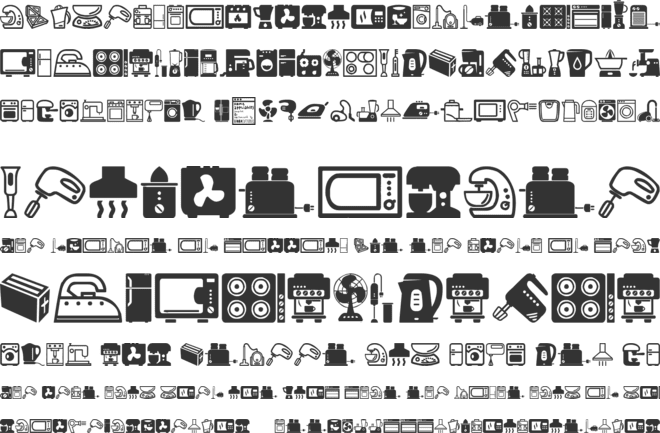 Home Appliances font preview