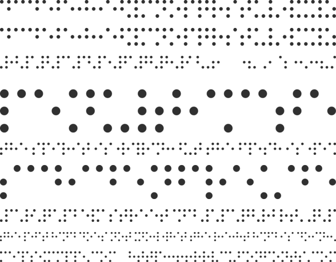 Braille Printing font preview