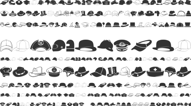 HeadWear font preview