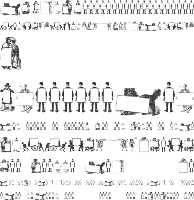 Picture Squares font preview