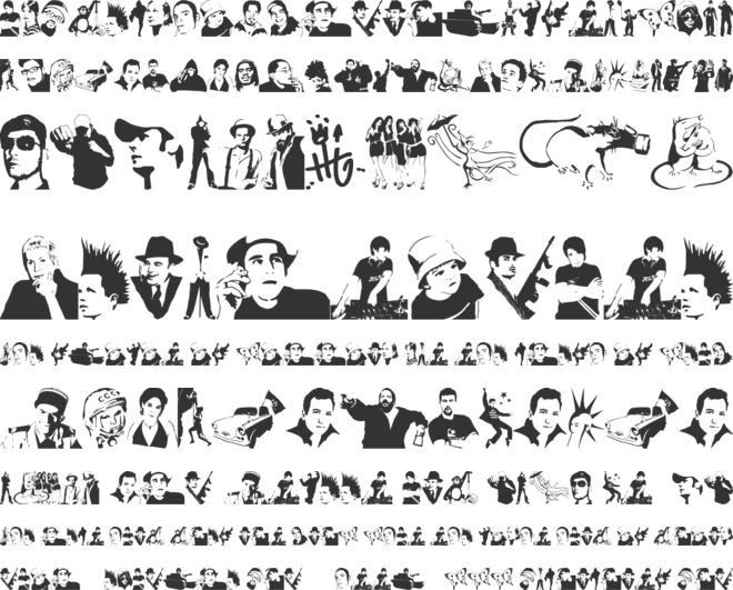 stencilddtown font preview