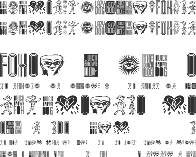 The Quick Dog font preview