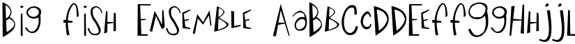 Big Fish Ensemble font