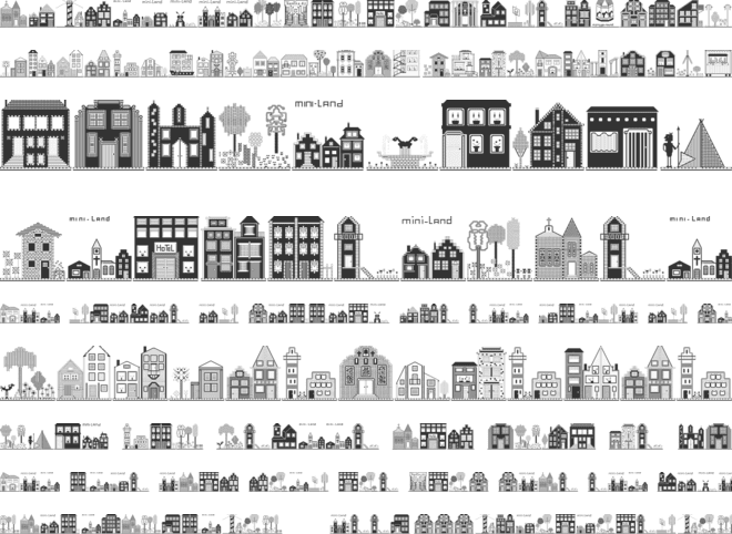 Houses Three font preview