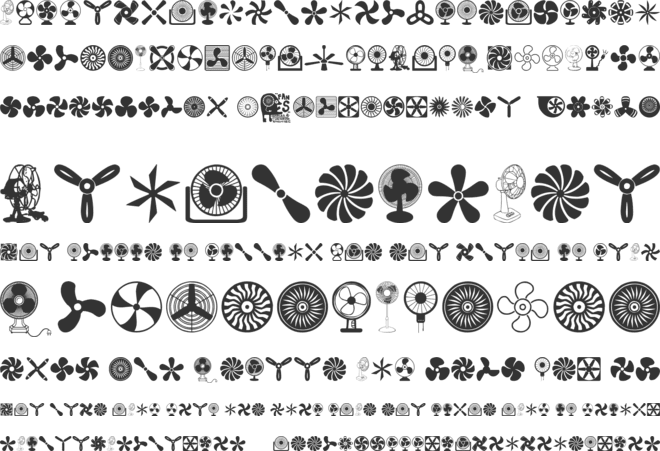 Fans font preview