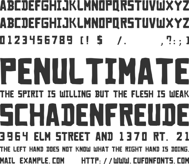 Hunterz font preview