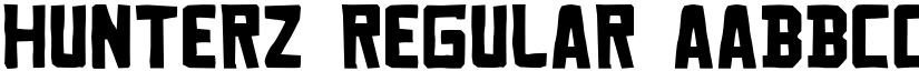 Hunterz Regular font