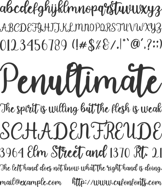 Dilanova font preview