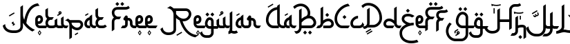 Ketupat Free Regular font