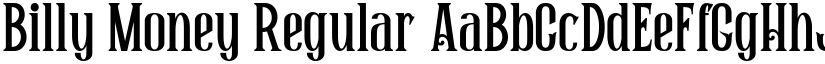 Billy Money Regular font
