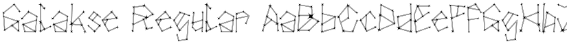 Galakse Regular font