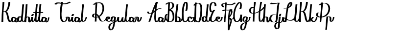 Kadhitta Trial font download