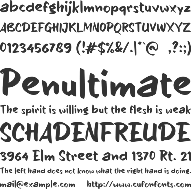 d Delengen font preview