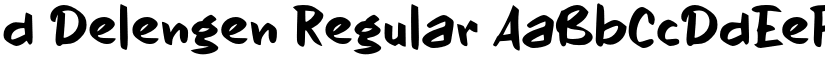 d Delengen Regular font