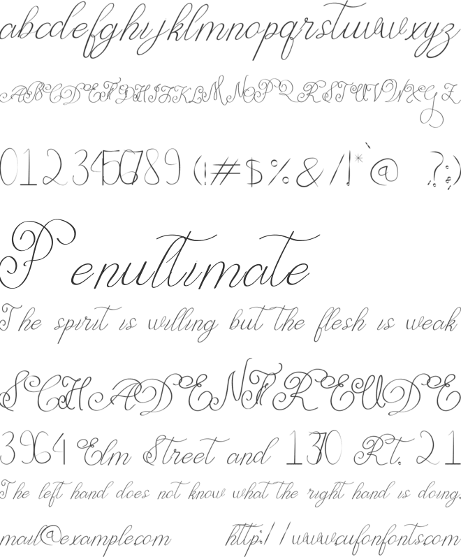 Dear Wedding font preview
