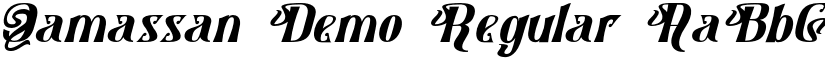Qamassan-Demo Regular font