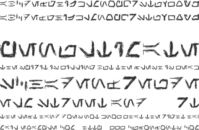 AurebeshHand font preview