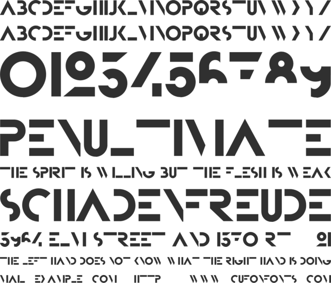 Bifur Foundation font preview