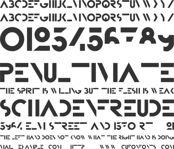 Bifur Foundation font preview