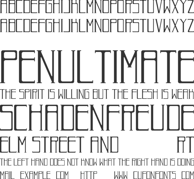 Roman Deco font preview