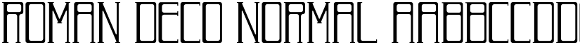 Roman Deco Normal font