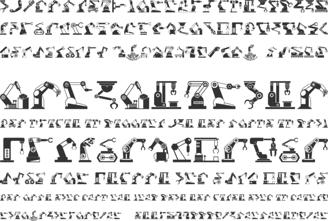 Robotic Arm font preview