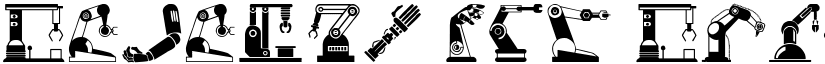 Robotic Arm Regular font