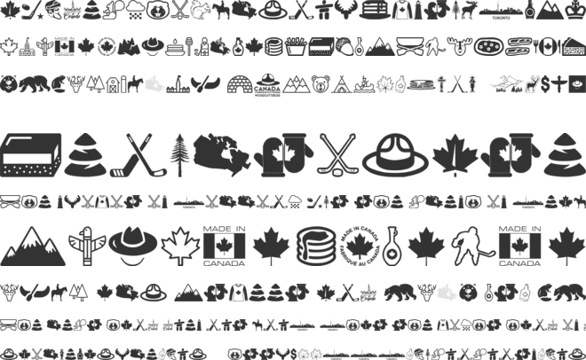 Canada font preview