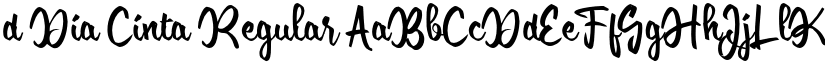 d Dia Cinta font download