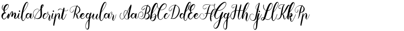 EmilaScript Regular font