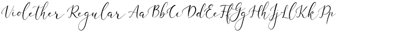 Violether Regular font