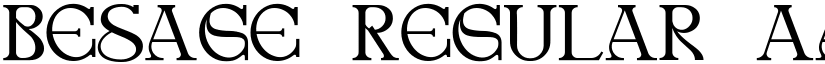 besage Regular font