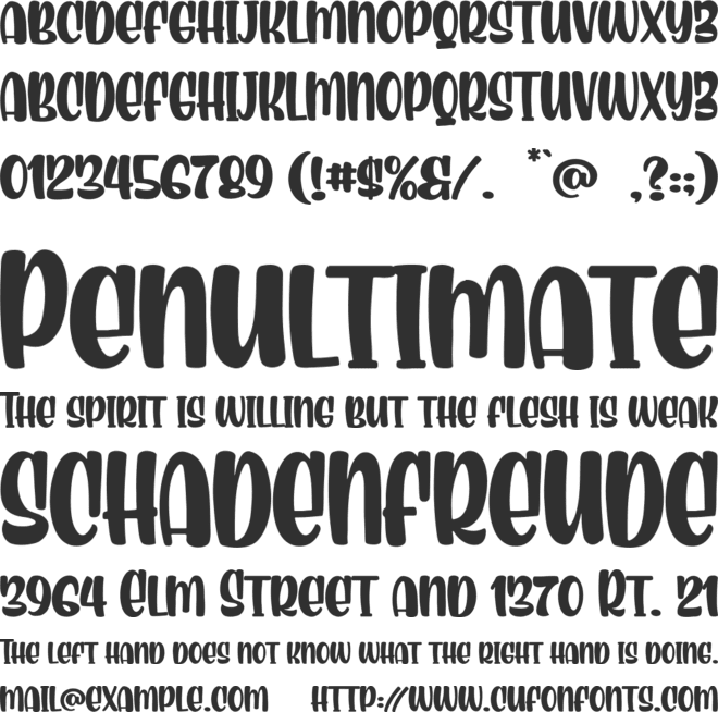 Brown Doggie font preview
