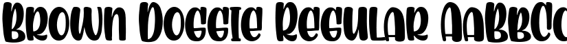 Brown Doggie Regular font