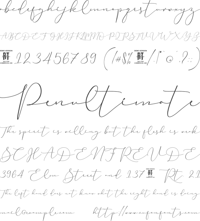 Della Loisa font preview