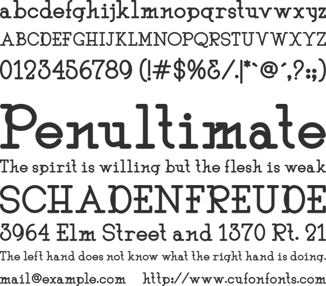 After Time font preview
