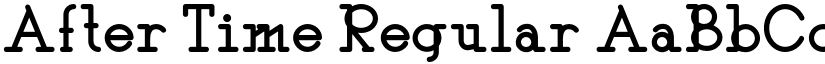 After Time Regular font
