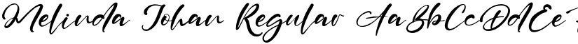 Melinda Johan Regular font