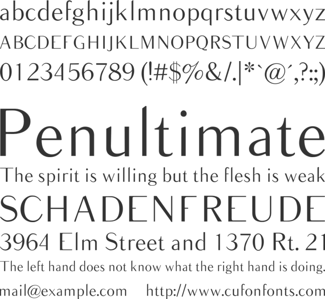 Balham font preview