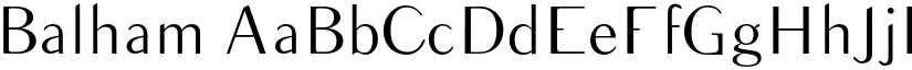 Balham font