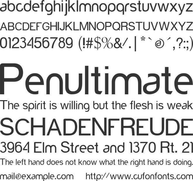 Yorkville font preview