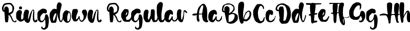 Ringdown Regular font