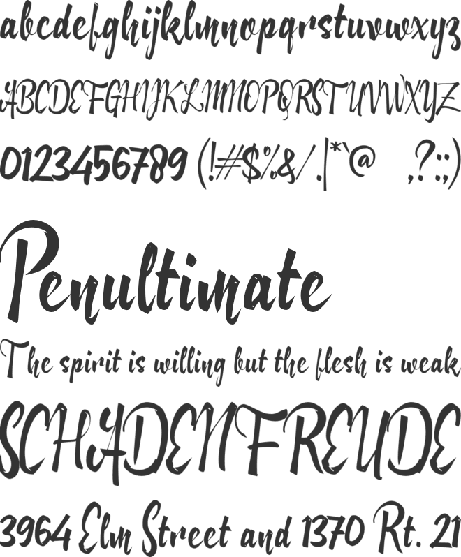 d Deretan Script font preview