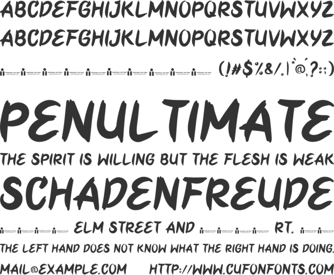 Yellow Pumpkin font preview