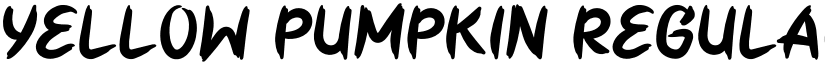 Yellow Pumpkin Regular font