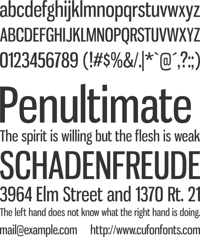 Gnuolane font preview