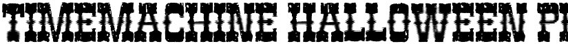 TIMEMACHINE HALLOWEEN PERSONAL Bold font